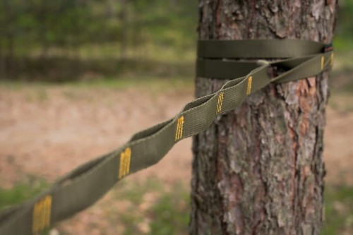 Taśmy do mocowania hamaka TigerWood Spider Link - Olive Green