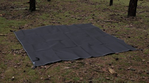 Uniwersalna Płachta Outdoorowa Piran Square Black 145×145 cm