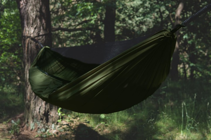 Hamak Lekki TigerWood Ważka V2 z Moskitierą Khaki Single Zip