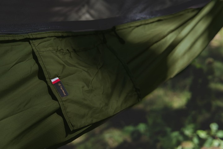 Hamak Lekki TigerWood Ważka V2 z Moskitierą Khaki Single Zip