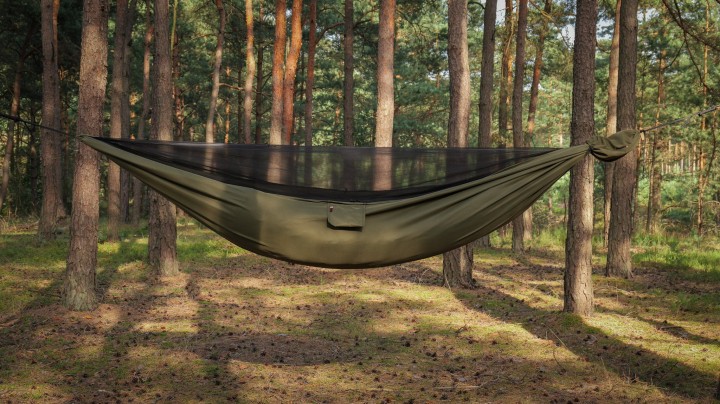 Hamak Obozowy TigerWood Niedźwiedź Olive Double Zip