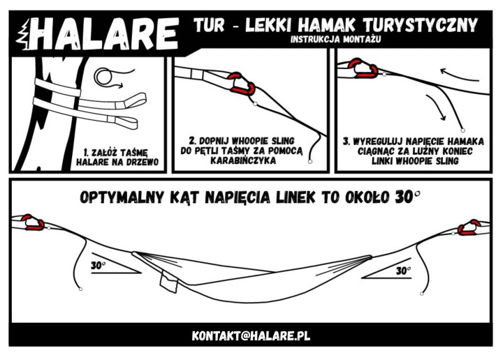 Hamak  Halare Tur Black