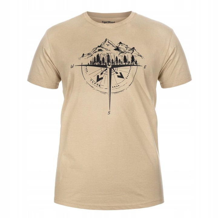 Koszulka T-shirt TigerWood Róża Wiatrów Pustynna