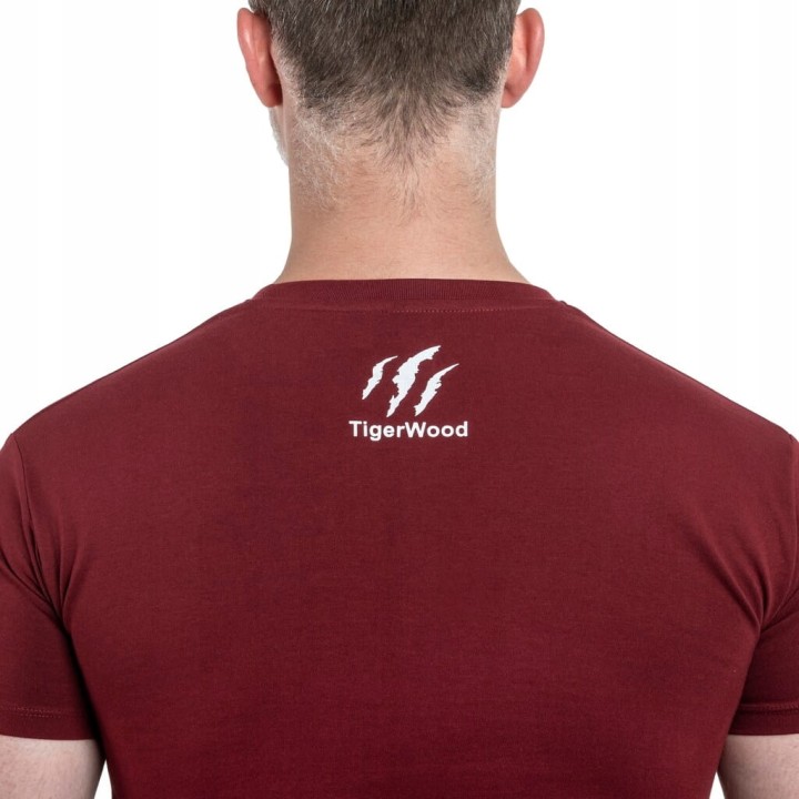 Koszulka T-shirt TigerWood Róża Wiatrów Bordowa