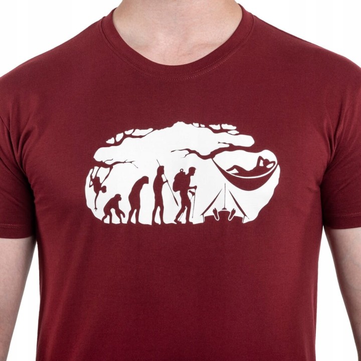 Koszulka T-shirt TigerWood Bushcraft Evolution Bordowa