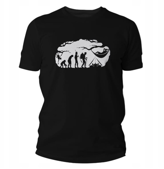 Koszulka Męska T-shirt TigerWood Bushcraft Evolution Czarna
