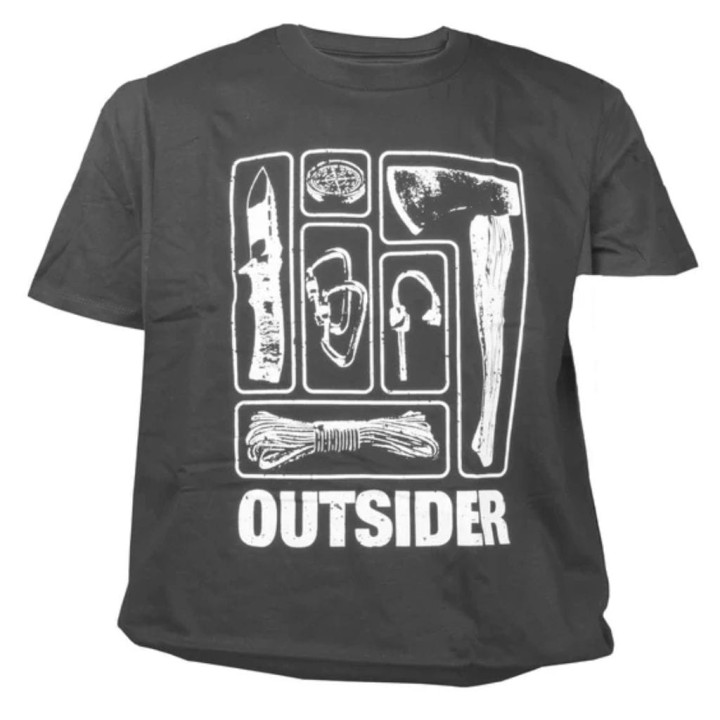 Koszulka Męska T-shirt TigerWood Outsider Szara