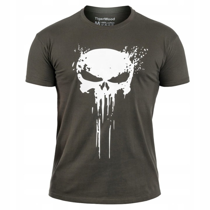 Koszulka Męska T-shirt TigerWood Punisher Khaki