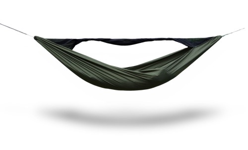 Hamak Obozowy Halare Tarpan Olive z Whopie Sling i moskitierą odpinaną z dwóch stron!