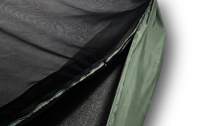 Hamak z Moskitierą Halare Tarpan Olive Double Bottom z kieszenią na materac lub karimatę