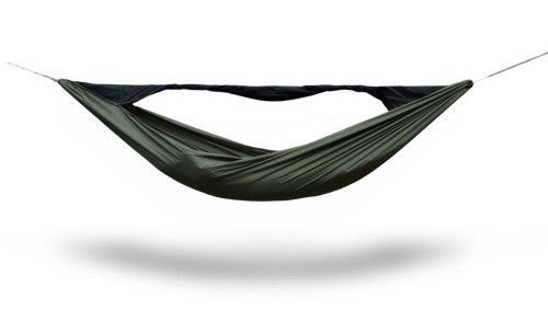 Hamak z Moskitierą Halare Tarpan Olive Double Bottom z kieszenią na materac lub karimatę