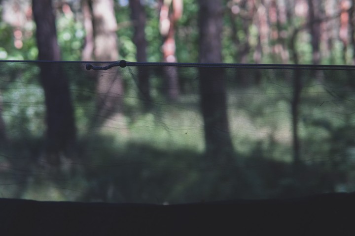 Hamak Obozowy TigerWood Niedźwiedź z Moskitierą Czarny Long 350 cm