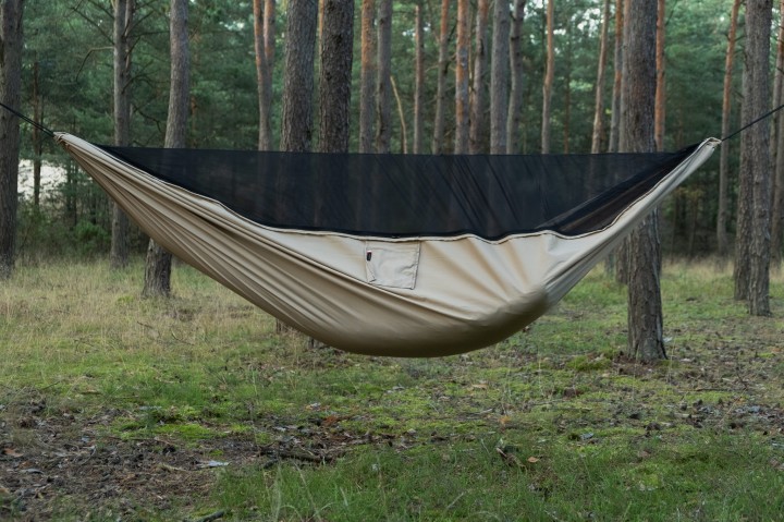 Hamak Kempingowy TigerWood Bizon z Moskitierą Desert Long 350 cm