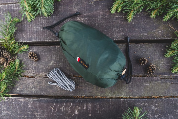Hamak Lekki TigerWood Ważka V2 z Moskitierą Zielony Single Zip