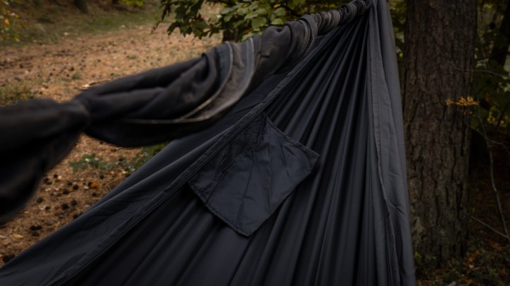Hamak TigerWood Ważka V2 Czarny z Moskitierą Long 350 cm Double Zip