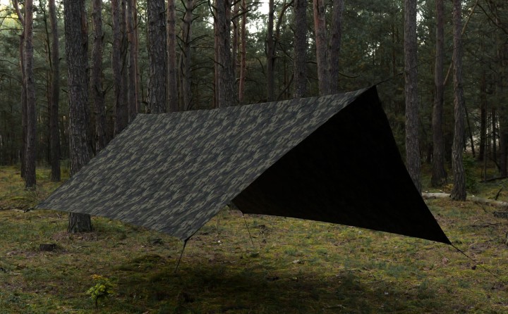 TigerWood T2 Tarp StingRay 3,6 x 2,8 - Camo/Black