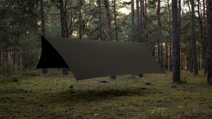 TigerWood T2 Tarp StingRay 3,6 x 2,8 - Dark Khaki/Black