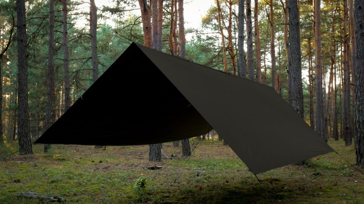 TigerWood T2 Tarp 3×3 m Dark Khaki/Black