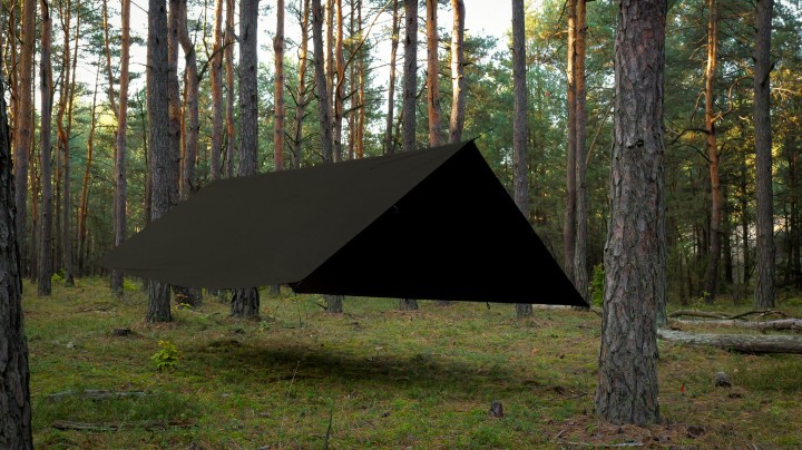 TigerWood T2 Tarp 3×3 m Dark Khaki/Black